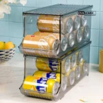 ظم دهنده قوطی لیمون نشکن درب‌دار برای یخچال رنگ دودی