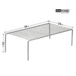 ابعاد استند نظم دهنده کابینت فلزی ضدزنگ