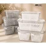 باکس میوه و سبزیجات هوم کت مدل نیکا در سه سایز مختلف مناسب نظم‌دهی یخچال و آشپزخانه