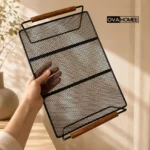 شلف کابینت فلزی مشبک برای افزایش فضای داخل کابینت آشپزخانه