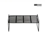 راف کابینتی یک طبقه فلزی کف توری مشکی مات